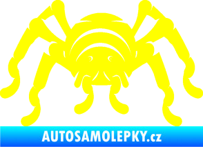 Samolepka Pavouk 018 žlutá citron