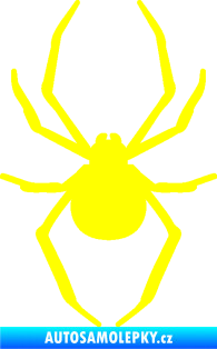 Samolepka Pavouk 021 žlutá citron