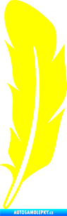 Samolepka Peříčko 001 levá žlutá citron