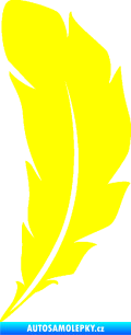 Samolepka Peříčko 003 levá žlutá citron