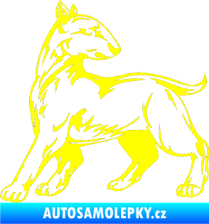 Samolepka Pes 011 levá žlutá citron