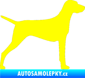 Samolepka Pes 052 pravá Ohař žlutá citron