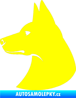 Samolepka Pes 059 levá žlutá citron