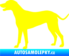Samolepka Pes 095 levá Dalmatin žlutá citron