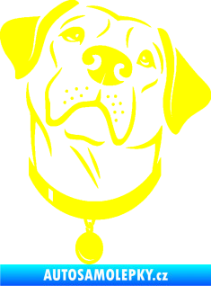 Samolepka Pes 119 pravá Labrador žlutá citron