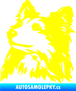 Samolepka Pes 141 levá šeltie žlutá citron