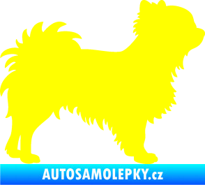 Samolepka Pes 156 pravá čivava žlutá citron
