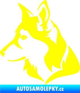 Samolepka Pes 165 levá žlutá citron