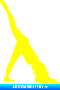 Samolepka Pilates 001 pravá žlutá citron