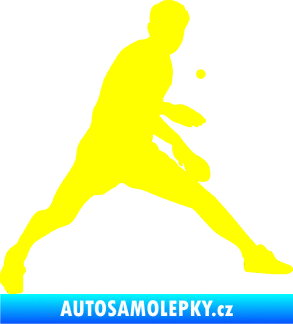Samolepka Ping pong 002 pravá žlutá citron