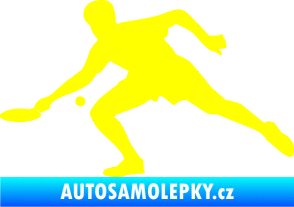 Samolepka Ping pong 001 levá žlutá citron