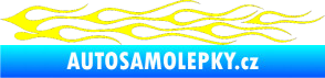 Samolepka Plameny 005 žlutá citron