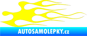 Samolepka Plameny 016 žlutá citron