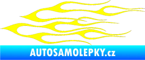Samolepka Plameny 017 žlutá citron