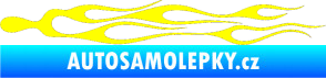 Samolepka Plameny 019 žlutá citron