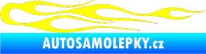 Samolepka Plameny 024 žlutá citron