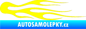 Samolepka Plameny 026 žlutá citron