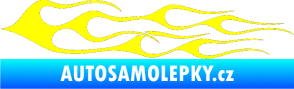 Samolepka Plameny 028 žlutá citron