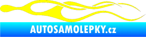 Samolepka Plameny 029 žlutá citron