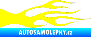 Samolepka Plameny 032 žlutá citron