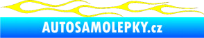 Samolepka Plameny 034 žlutá citron