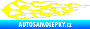 Samolepka Plameny 037 žlutá citron