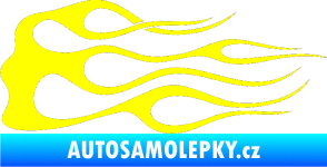 Samolepka Plameny 048 žlutá citron