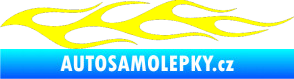 Samolepka Plameny 054 žlutá citron