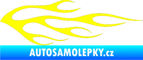 Samolepka Plameny 058 žlutá citron