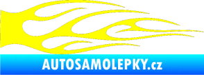Samolepka Plameny 059 žlutá citron