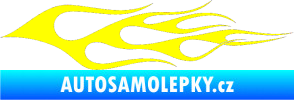 Samolepka Plameny 066 žlutá citron