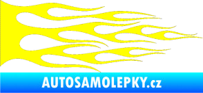 Samolepka Plameny 067 žlutá citron