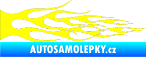 Samolepka Plameny 068 žlutá citron