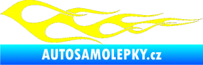 Samolepka Plameny 073 žlutá citron