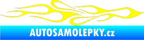 Samolepka Plameny 080 žlutá citron