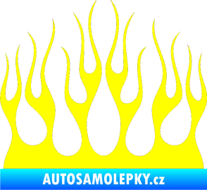 Samolepka Plameny 084 žlutá citron