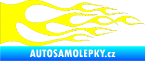 Samolepka Plameny 086 žlutá citron