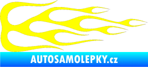 Samolepka Plameny 089 žlutá citron