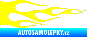 Samolepka Plameny 090 žlutá citron