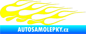 Samolepka Plameny 091 žlutá citron