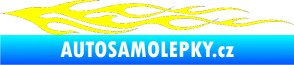 Samolepka Plameny 098 žlutá citron