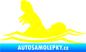 Samolepka Plavání 005 pravá žlutá citron