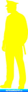 Samolepka Policajt 004 levá žlutá citron