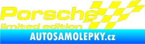 Samolepka Porsche limited edition pravá žlutá citron