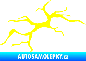 Samolepka Prasklina 001 žlutá citron