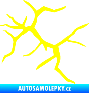 Samolepka Prasklina 007 žlutá citron