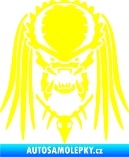 Samolepka Predátor 001  žlutá citron
