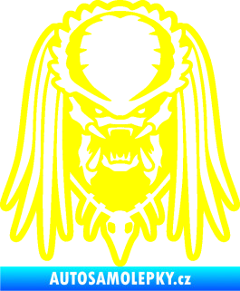 Samolepka Predátor 002 žlutá citron