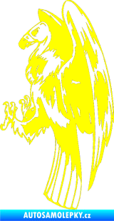 Samolepka Predators 050 levá žlutá citron