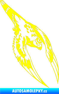 Samolepka Predators 063 pravá žlutá citron